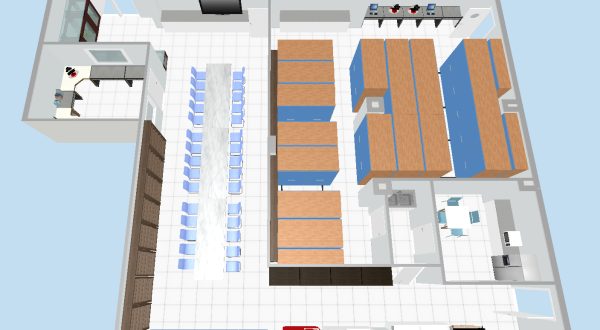 Mock up of new Essig Museum space (VLSB 1007)